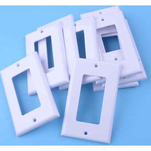 5pcs/10pcs Faceplate Blank Wall Outlet Socket Plate Keystone Jack Replacement 11.4cm*7cm Accessories