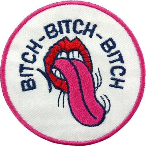 Girl DIY Big Stones Iron On Patch Clothes Embroidery Applique Ironing Clothing Sewing Supplies Decorative Sew On Round Badges