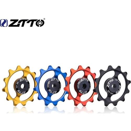 ZTTO 12T Bicycle Rear Derailleur MTB Road Bike Ceramic Bearing Pulley Jockey Wheel Guide 4mm 5mm 6mm Roller Idler Bicycle Parts
