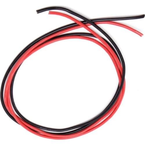 1Set 14 AWG Gauge Silicone Wire Flexible Stranded Copper Cables 2m Accessories for RC Black Red New
