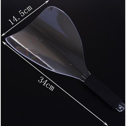 1PCS Haircut Face Shield Sponge Handle Face Protector Hot Sale Hairspray Shield Transparent Hair Styling Tools