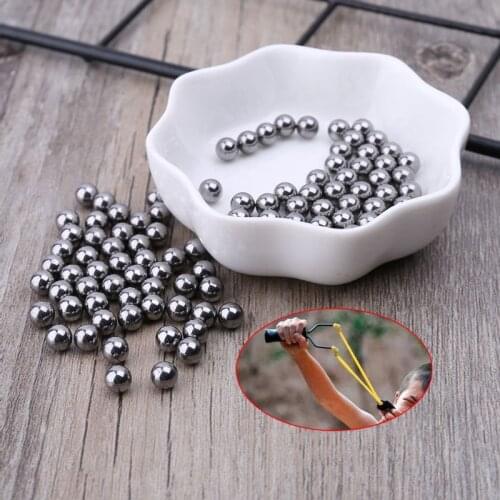 1 Bag Steel Bead Slingshot Catapult 5.5mm Outdoor Hunting Shooting Tackle Beads 100pcs Professional Powerful 900D