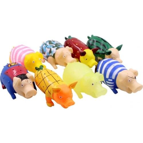 2019 Cute Pet Dog Cat Squeak Sound Dog Toys Funny Screaming Pig Durability Chew Molar Toy Fit For All Pets Tooth Cleaning XL