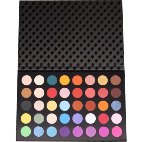 40 Color Black Pan Eyeshadow Palette Lasting Makeup Bulk Wholesale Private Label Customization