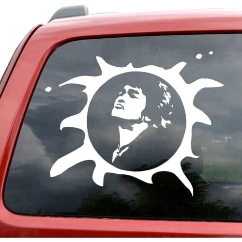 Three Ratels TZ-1261 USSR Singer Star Victor Tsoi Car Sticker Vinyl Decal Waterproof Stickers On Truck Rear Window