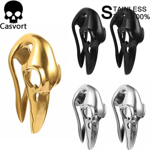 Casvort 2PCS New Arrival Fashion Bird Ear Weight Plugs Tunnel Body Jewelry Piercing Ear Gauges Expander Pair Selling