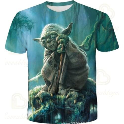 Mandalore Baby Yoda Cartoon Cute The Kids T Shirt Boys Girls Kawaii Wars Children T-shirt 2021 Fashion GirlsTshirt