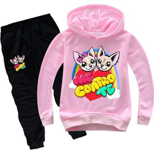 2-16Y Fashion Me Contro Te Hoodie+pants 2 Pcs Suits Children Clothing Sets Spring Autumn Baby Girls Tracksuits Kids Clothes