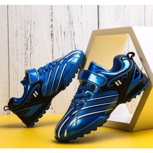 New Boys Kids Soccer Shoes Outdoor spikes Football Cleats Soccer Boots Youth Training Sneakers Sports Shoes Size 29-39