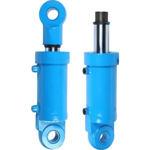 Hydraulic Oil Cylinder Heavy Duty Two-way Lifting Solid Electroplating Earring Cylinder 25 Tons Hydraulic Ram