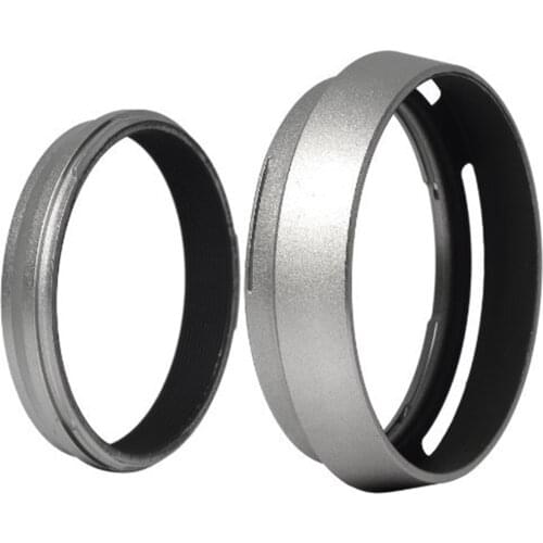 Filter Adapter Ring + Aluminum metal Lens Hood for Fujifilm Fuji FinePix X100 Replace LH-X100 LF91