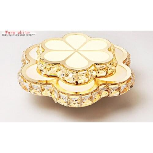 Plafonnier Cristal Crystal Ceiling Lights LED Modern Lamps Flush Mount Background Mini LED Ceiling Lights Art Balcony corridor