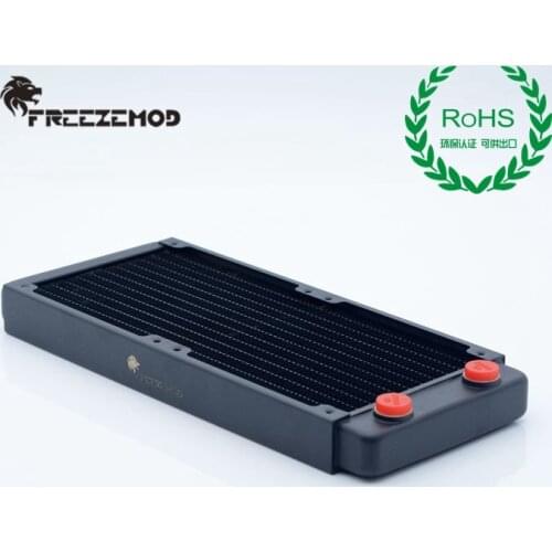 FREEZEMOD computer pc water cooler 240mm copper radiator for cpu heak sink 12cm fan G1/4 ROHS certification. TSRP-BP240