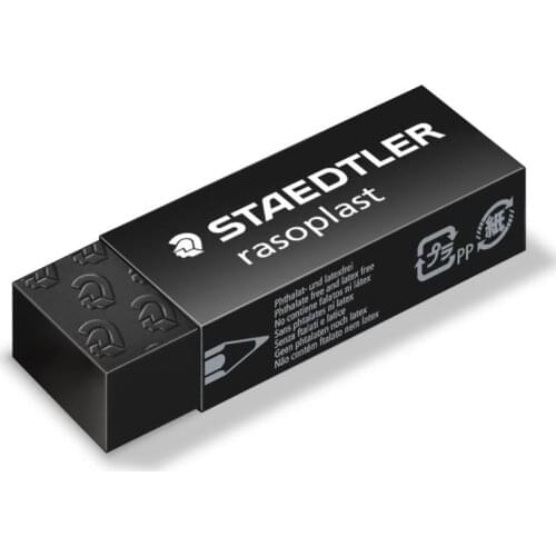 10PCS Germany STAEDTLER Eraser 526 B20 B30 Drawing Eraser Black Sketch Eraser Clean PVC-free Environmental Health