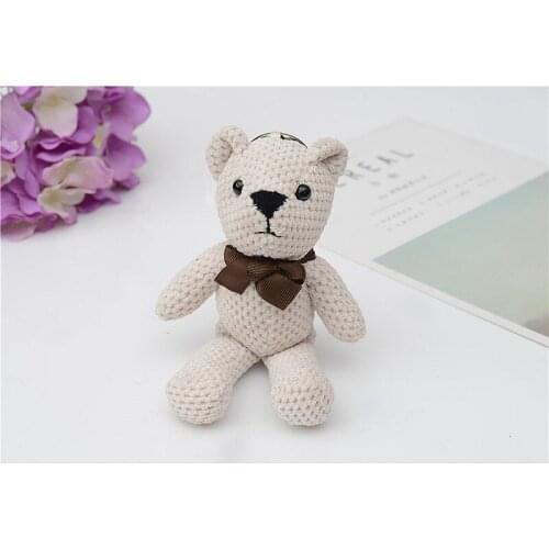 Lovely Keychain Key Rings Fashion Pendant Teddy Bear Cute Cartoon Car Bag Accessories Charm Jewelry a001