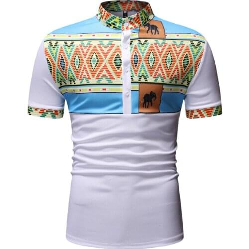 Fashion Dashiki Print African Shirt Men 2020 Brand Mandarin Collar Casual Traditional African Clothes Camisa Social Masculina
