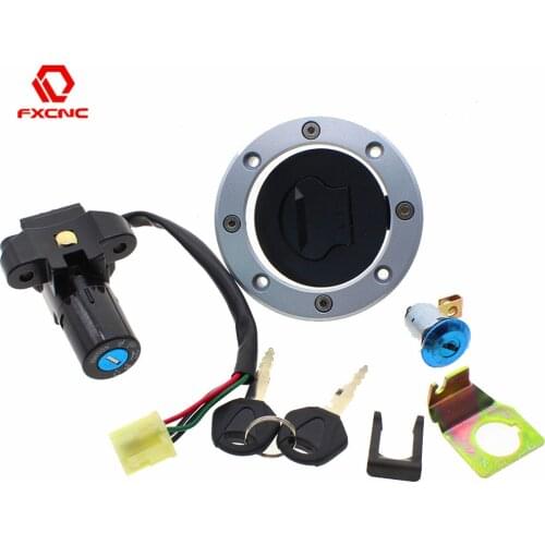 Motorcycle Ignition Switch Gas Cap Fuel Tank Cover Seat Lock Key Set For Suzuki GS500 GS 500 2001-2012 GS500E 1989-2000