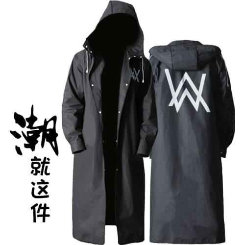 Raincoat Mens and Womens Raincoat Long Body Coat and Trench Coat Fashion Hiking Tide Transparent Bicycle Battery Car Poncho