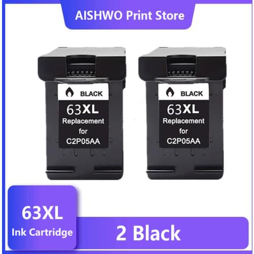 ASW 63XL Ink Cartridge Replacement for hp 63 XL Ink Cartridge HP63 for Deskjet 1110 2130 2131 2132 3630 5220 5230 5252 Printer