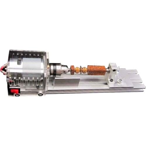 Mini Micro Beads Polishing Lathe Cutting Car Machine DIY Woodworking Turning-lathe