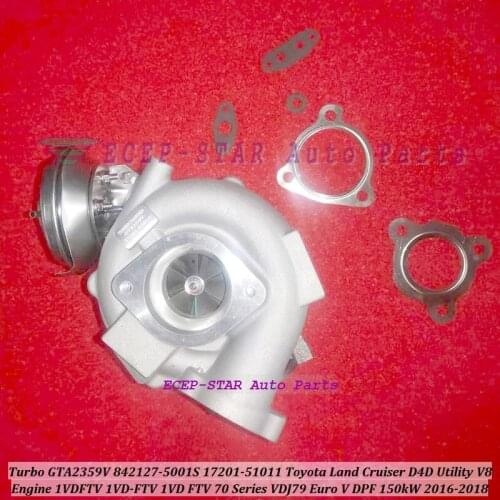 Turbo GTA2359V 842127 842127-5001S 842127-0001 17201-51011 1720151011 For Toyota Land Cruiser D4D Utility V8 1VD-FTV 1VDFTV 4.5