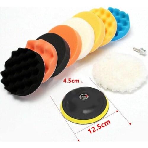 Ultra Soft Waffle Buffer Polishing Pad 11Pcs Cleaning Sponge Car Care Supplies