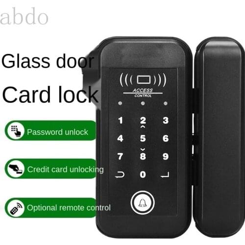 Lock for Office Glass Door CARD DIGITAL LOCK Smart Door Lock KEYless Aluminium Door Lock 2000 Users fingerprint