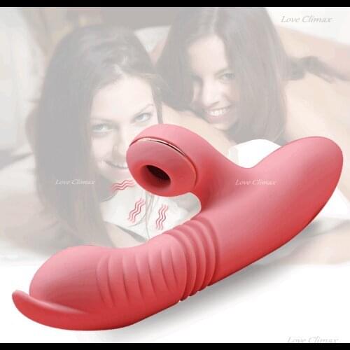 Telescopic Function Female Vibrator Sex Toy Heated Female Masturbator Sucking Vibrating Dildo Vagina Massage Adult Product for18