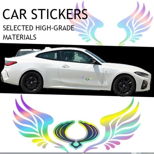 1pcs Car Colored Wings Sticker Rear Glass Occlude Scratches For SsangYong Korando 2015 2019 Rexton Actyon RODIUS Kyron 2007 M200