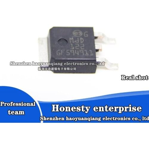 Free shipping Genuine original MJD122T4G MJD122 J122G patch TO-252 NPN darlington transistor