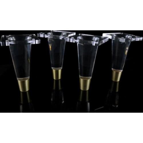 200mm Acrylic furniture leveling Feet Strong Plastic Support Legs for Coffee tea bar Stool chair TV Cabinet Replacement parts