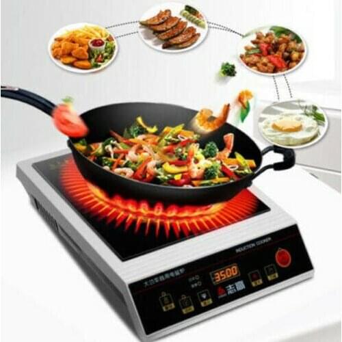 220V Commercial 3500W Induction Cooker Electric frying stove Mini hotpot Plane
