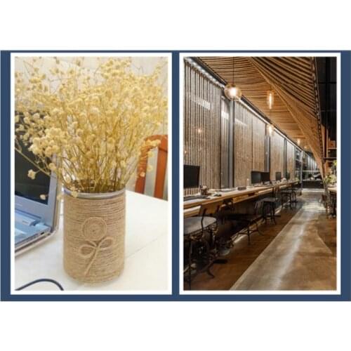 50M 6mm Hemp Rope Decorative Hemp Rope Sisal Rope Thick and Thin Jute Rope Handmade Diy Hemp Rope Cat Claw Rope