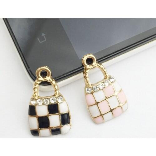 50pcs Wedding Hair Decor Fashion Bag Pendant Rhinestone Crystal Buckle Flatback Floating Enamel Charms Strass Bag Shoes Ornament