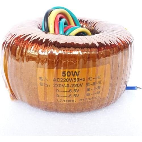 50W double AC220 6.5V 10v vacuum tube Toroidal transformer For Hi-Fi Audio Marantz 7 12AX7 12AU7 Tube Preamplifier Preamp