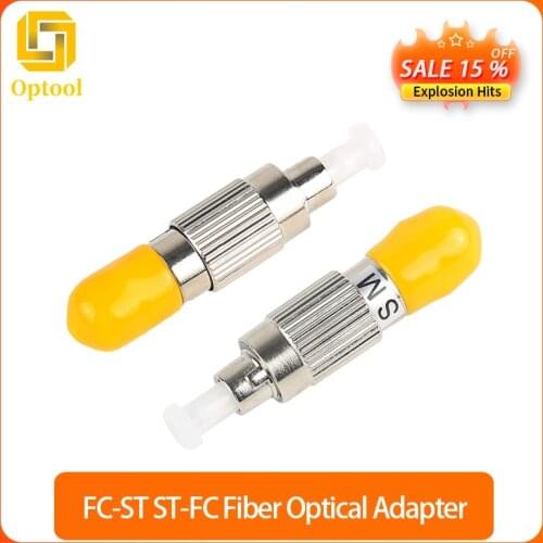 Free shipping 2pcs FC-ST ST-FC Fiber Adapter Adapter Flange Coupler Adapter Single Mode FC Male - ST Female