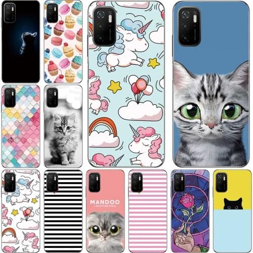 Phone Cases For Xiaomi Poco M3 2020 / M3 Pro 2021 Soft TPU Cover Color Luxury Popular Printing Mobile Fashion Bags Free Shipping