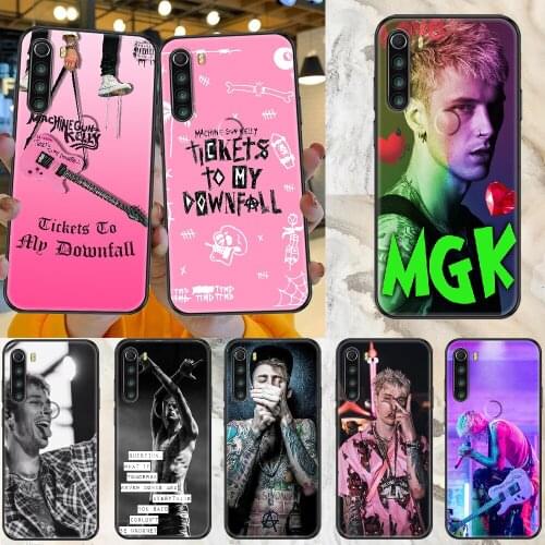 MGK Machine Gun kelly Rapper Phone case For Xiaomi Redmi Note 7 7A 8 8T 9 9A 9S 10 K30 Pro Ultra black art shell 3D back fashion