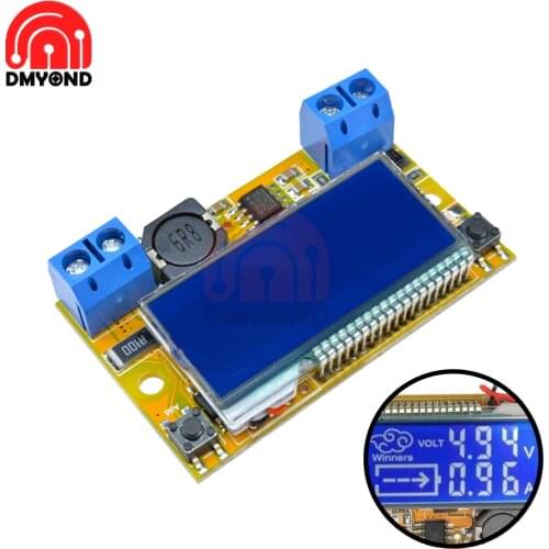Dual Display DC-DC 5-23V To 0-16.5V 3A Max Step Down Power Supply Buck Converter Adjustable LCD Step-down Voltage Regulator