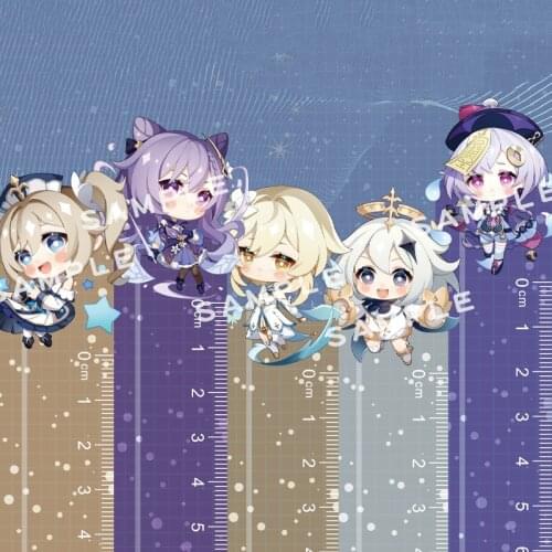 Game Genshin Impact Rulers Student Plastic Straight Ruler Cartoon Anime Stationery Office School Supplies Drafting Supplies Cute