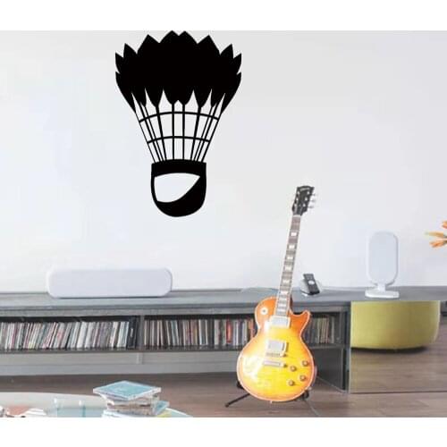 Classic Badminton Sports Art Wall Sticker for Home Decor Living Room Wall Decoration Decal Stickers Wallpaper Kids Room A519