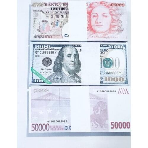 Combination Paper Dollar Euro Pound Currency Prop Ancestor Money Hell Money Incense Paper Sacrifice Joss Paper