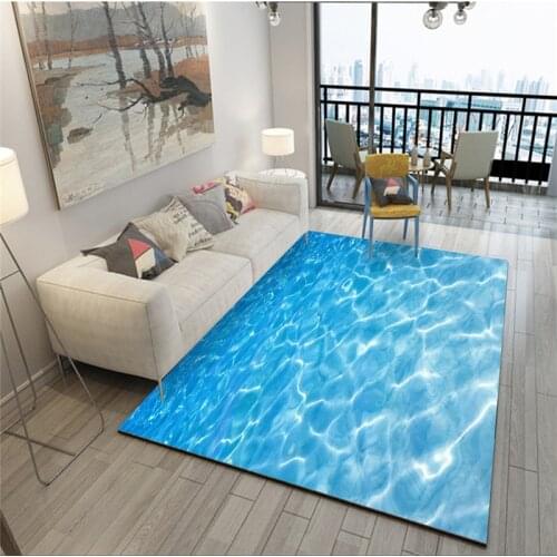 Nordic style 3D printing carpet living room bedroom bedside coffee table study restaurant mat creative carpet carpet kids room