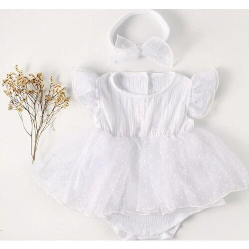 Baby Girls Summer Clothes Set 100% Cotton Infant Kids Girl Clothing Princess Tutu High Quality Birthday Baptism Girl Clothing