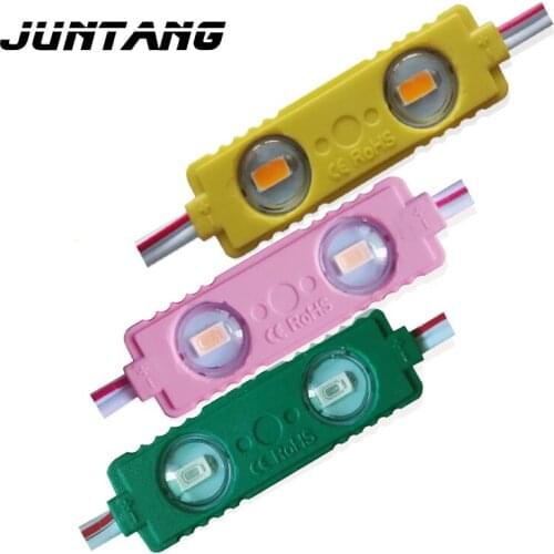 Led module injection module SMD5730 advertising light source 12V1W bright waterproof transparent lens module 2 lights 50 * 15mm