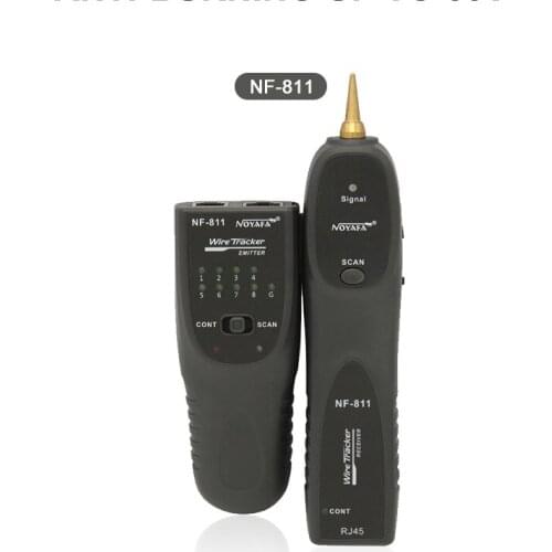 NOYAFA NF-811 RJ45 Network Cable Tester RJ11 Telephone Wire Tracker Toner Ethernet LAN Cable Detector Line Continuity Test Tool