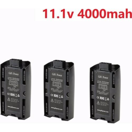 Upgrade Power Rechargeable Battery For Parrot Bebop 2 Drone Battery 4000mAh 11.1V Lipo Battery For RC Drones Quadcopter Parts