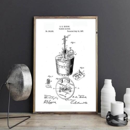 Washing Machine patent, Laundry room Art, wall art,picture prints,poster,home decor,vintage,blueprint,Patent print,drawing
