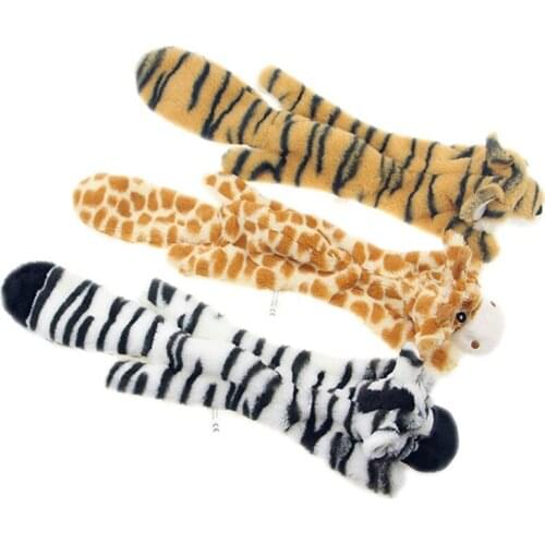 Squeaky Dogs Toys Gift Animal Shape Large Non Stuffed Rabbit Honking Squirrel for Dogs Chew Squeaker Dog Wolf Fun Toys