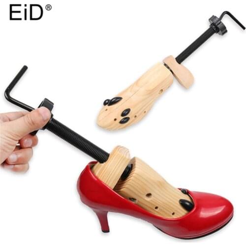 Fits Fixed Shoe Stretcher Wooden Shoes Tree Shaper Rack,Wood Adjustable Flats Pumps Boots Expander Trees Size S/M/L Man Women